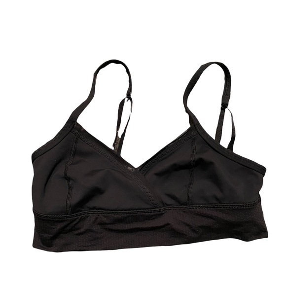 Lululemon crossed front black bra size 6 - Picture 4 of 7
